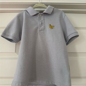 Cat & Jack Light Gray Polo with Banana Patch